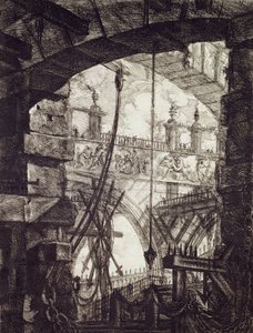 Carceri IV、1760（エッチング） 作： Giovanni Battista Piranesi