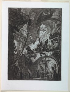 刑務所シリーズ、プレート VI 作： Giovanni Battista Piranesi
