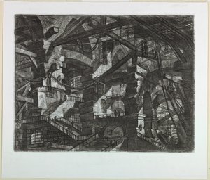 Carceri シリーズ、プレート XIV 作： Giovanni Battista Piranesi