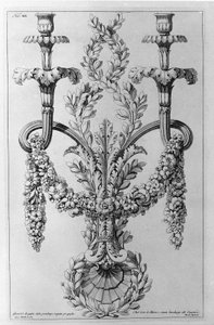 デコレーション。ジョヴァンニ・ピラネージ（通称ピラネーゼ）（1720～1778年）のドローイング。 作： Giovanni Battista Piranesi