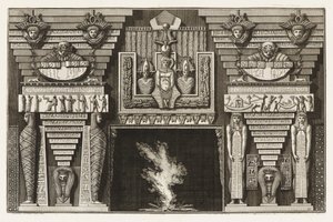 エトルリアの煙突、小道を飾るさまざまな方法から 作： Giovanni Battista Piranesi