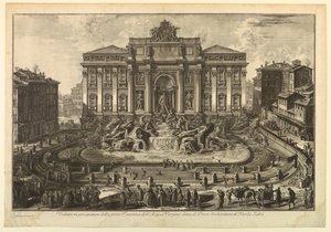 トレビの泉 作： Giovanni Battista Piranesi