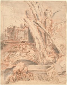 ネロの墓のあるグロテスコ 作： Giovanni Battista Piranesi