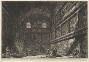 バッカスの古代寺院、現在はサンアーバノ教会、2マイル...の内部ビュー。 1750。 作： Giovanni Battista Piranesi