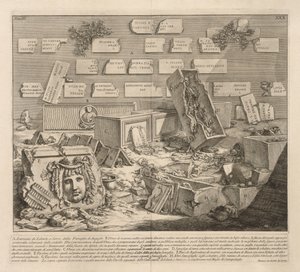 解放者と召使の碑文。 作： Giovanni Battista Piranesi