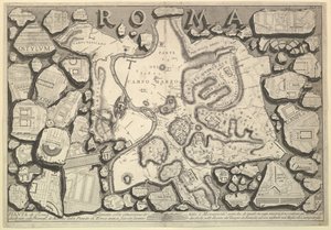 ローマの計画...、古代ローマ美術、古代ローマ1756。 作： Giovanni Battista Piranesi