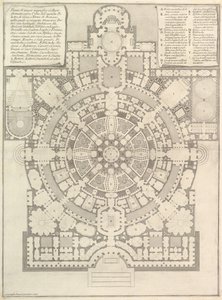 グリーの古代体操の後に設計された広々とした壮大な大学の計画...、1750年。 作： Giovanni Battista Piranesi