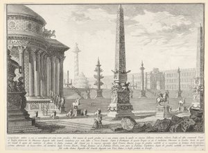 プレート10：古代の国会議事堂が約100段上昇しました[...] Campido ...、1743年。 作： Giovanni Battista Piranesi