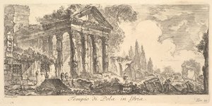 プレート21：イストラ半島のプーラ神殿イストラ半島のプーラ神殿1748年。 作： Giovanni Battista Piranesi