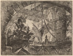 投射台上の囚人 作： Giovanni Battista Piranesi