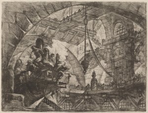 投射台上の囚人 作： Giovanni Battista Piranesi