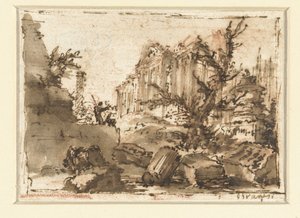 ローマ時代の遺跡 作： Giovanni Battista Piranesi