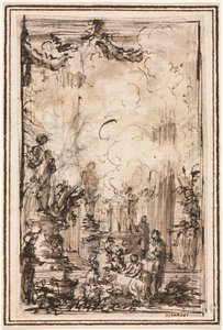 神殿でのいけにえのささげ物 作： Giovanni Battista Piranesi
