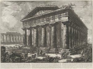 パエストゥムのネプチューン神殿 Vue du Temple de Neptune, Dieu tutélaire de l
