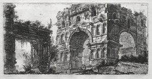 ダイアナ寺院。 作： Giovanni Battista Piranesi