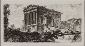 フルジーノとスポレートの間にあるクリタムヌスの神殿 作： Giovanni Battista Piranesi