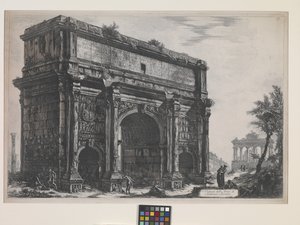 セプティマス・セウェルスの凱旋門（エッチング） 作： Giovanni Battista Piranesi