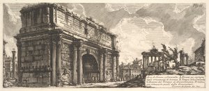 セプティミウス・セウェルス・アルコ・ディ・セヴェーロの凱旋門、カラカラ、カリフォルニア州。 1756年 作： Giovanni Battista Piranesi