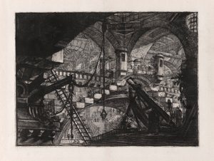 シェル装飾のあるアーチ、Carceri d のプレート 11 作： Giovanni Battista Piranesi