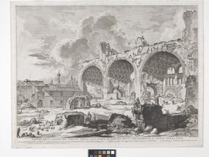 The Basilica Of Constantine (etching and engraving)   1450808   ja       japanese Successfully Translated  Original: The Car of the German Empire driven by Wilhelm II (1859-1941) illustration from the cover of Simplicissimus 1907 (colour litho) Translat: T 作： Giovanni Battista Piranesi