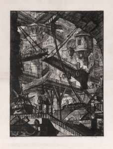 跳ね橋、Carceri d のプレート 7 作： Giovanni Battista Piranesi