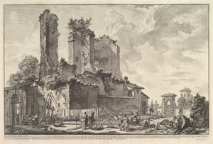 アクアジュリアの噴水アクアジュリア城の余剰の景色。 1753。