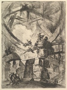 Carceri dinvenzioni Imaginary Prisonsからのジャイアントホイール。 1749-50。 作： Giovanni Battista Piranesi