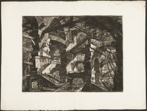 The Gothic Arch、Imaginary Prisons のプレート 14 作： Giovanni Battista Piranesi