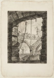 The Grand Piazza、Imaginary Prisons のプレート 4 作： Giovanni Battista Piranesi