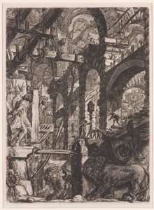 Os baixos-relevos do leão 作： Giovanni Battista Piranesi