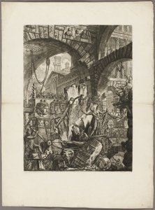 The Man on the Rack、Imaginary Prisons のプレート 2 作： Giovanni Battista Piranesi