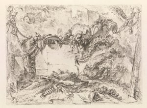 Grotteschi (Grotesques) のモニュメンタル タブレット 作： Giovanni Battista Piranesi