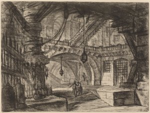 鎖のある桟橋 作： Giovanni Battista Piranesi