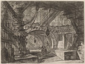 鎖のある桟橋 作： Giovanni Battista Piranesi