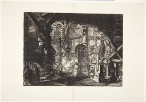 鎖のある桟橋 作： Giovanni Battista Piranesi