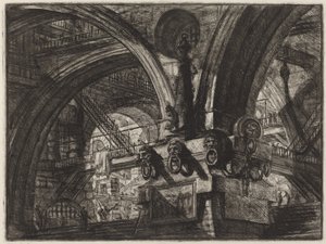 ランプのある桟橋 作： Giovanni Battista Piranesi