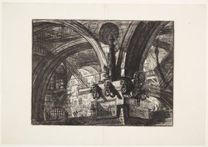 ランプのある桟橋 作： Giovanni Battista Piranesi