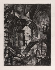 円形の塔、『空想の牢獄』第3図版 作： Giovanni Battista Piranesi