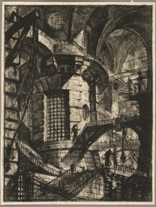 円塔、『想像の牢獄』第2版より第3版 作： Giovanni Battista Piranesi