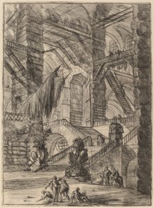 トロフィーのある階段 作： Giovanni Battista Piranesi