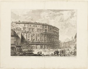 ローマの景色からのマルセルス劇場
