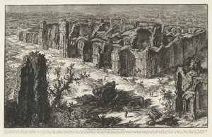 テルメン ヴァン カラカラ テ ローマ Antoninian Baths の遺跡 (オブジェクトのタイトル) Gezichten op Rome (シリーズタイトル) Giambattista Piranesi の建築家 Ve(nez)iano によって描かれ彫刻されたローマの景色 (シリーズ タイトル) 作： Giovanni Battista Piranesi