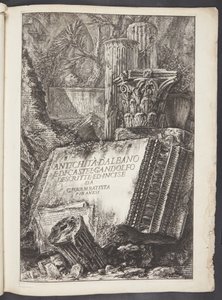 タイトルページ 作： Giovanni Battista Piranesi
