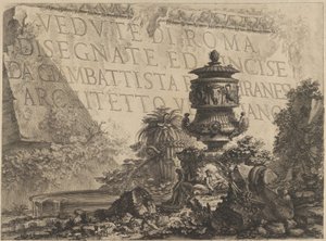 「ローマの景色」のタイトルページ...、1760-78。