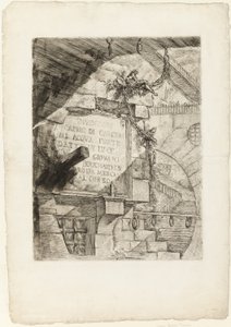 架空の刑務所のタイトルページ 作： Giovanni Battista Piranesi