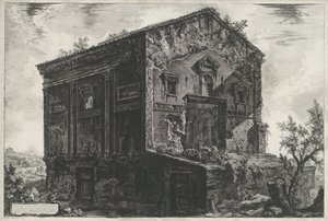 Tombe van Aspasia Annia Regilla te Rome カメネ神殿の眺め (オブジェクトのタイトル) Gezichten op Rome (シリーズタイトル) Giambattista Piranesi の建築家 Ve(nez)iano によって描かれ彫刻されたローマの景色 (シリーズ タイトル) 作： Giovanni Battista Piranesi