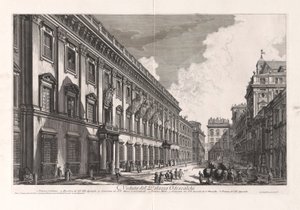 Vedute di Roma (Views of Rome) からのオデスカルキ宮殿の眺め (オデスカルキ宮殿の眺め)