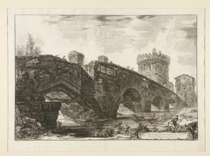 l のルガーノ橋の眺め 作： Giovanni Battista Piranesi