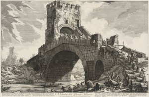 サラリオ橋の眺め 作： Giovanni Battista Piranesi