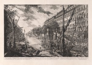 Vedute di Roma (ローマの景色) からのリパ グランデ港の眺め (リパ グランデ港の眺め)